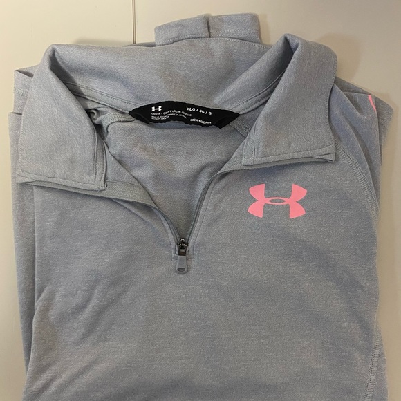 Under Armour Girls YLG Threadborn long sleeve top - Picture 4 of 5